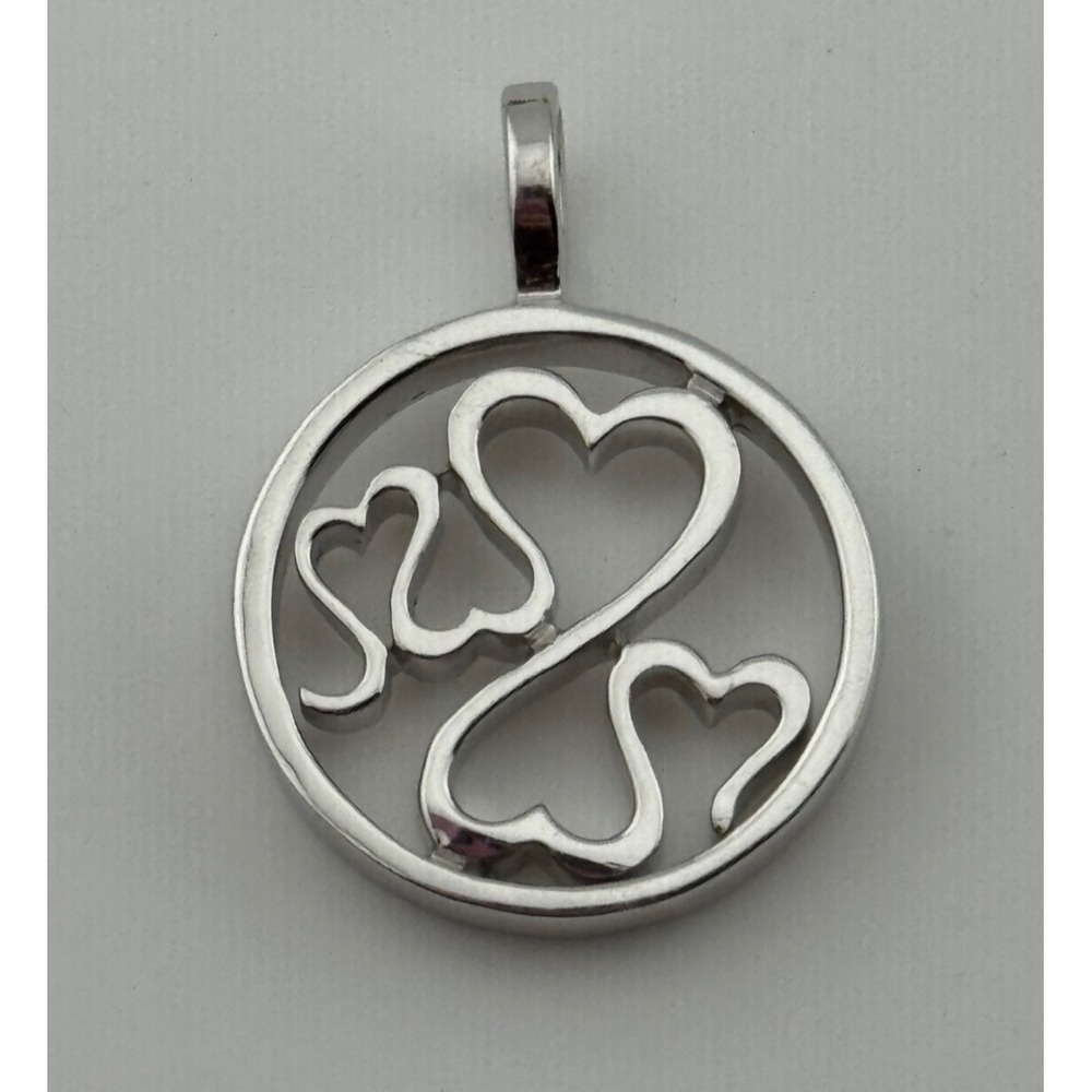 Jane Seymour JWBR Sterling Silver Open Heart Family Pendant
